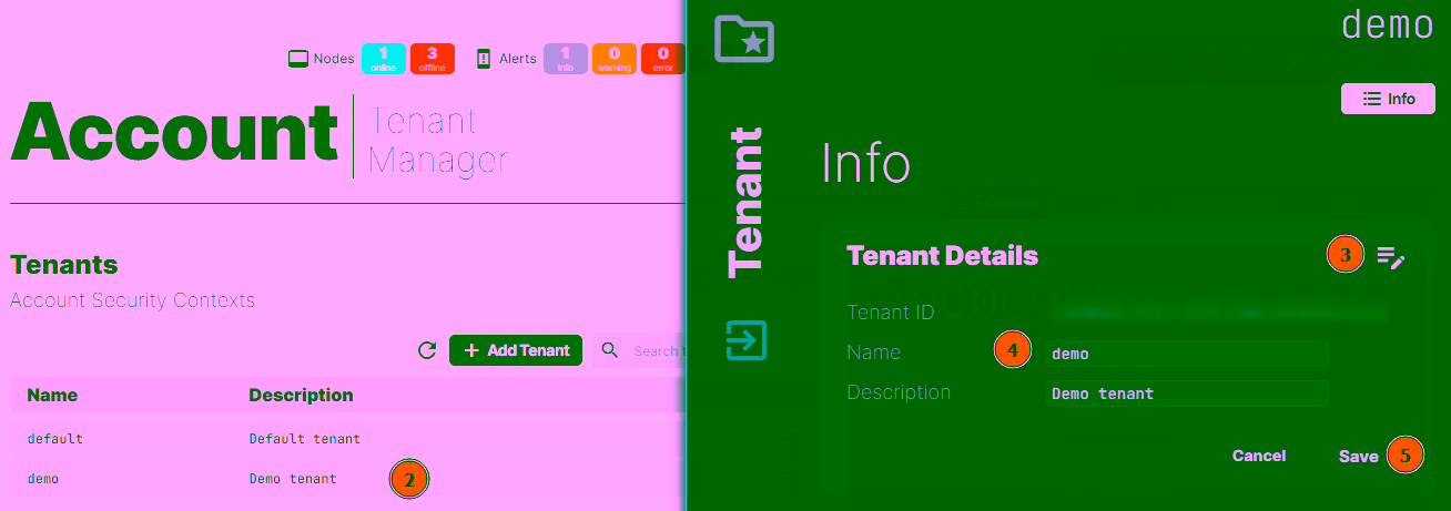 Rename Tenant