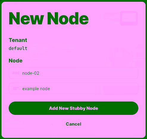 Add Stubby Node
