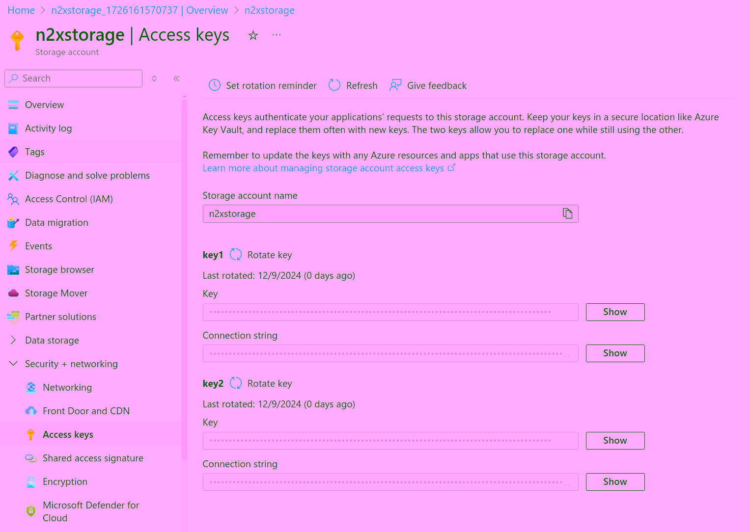 Access Keys