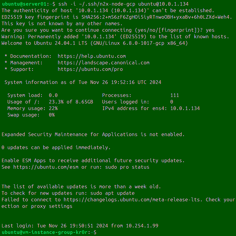 Check SSH Connection