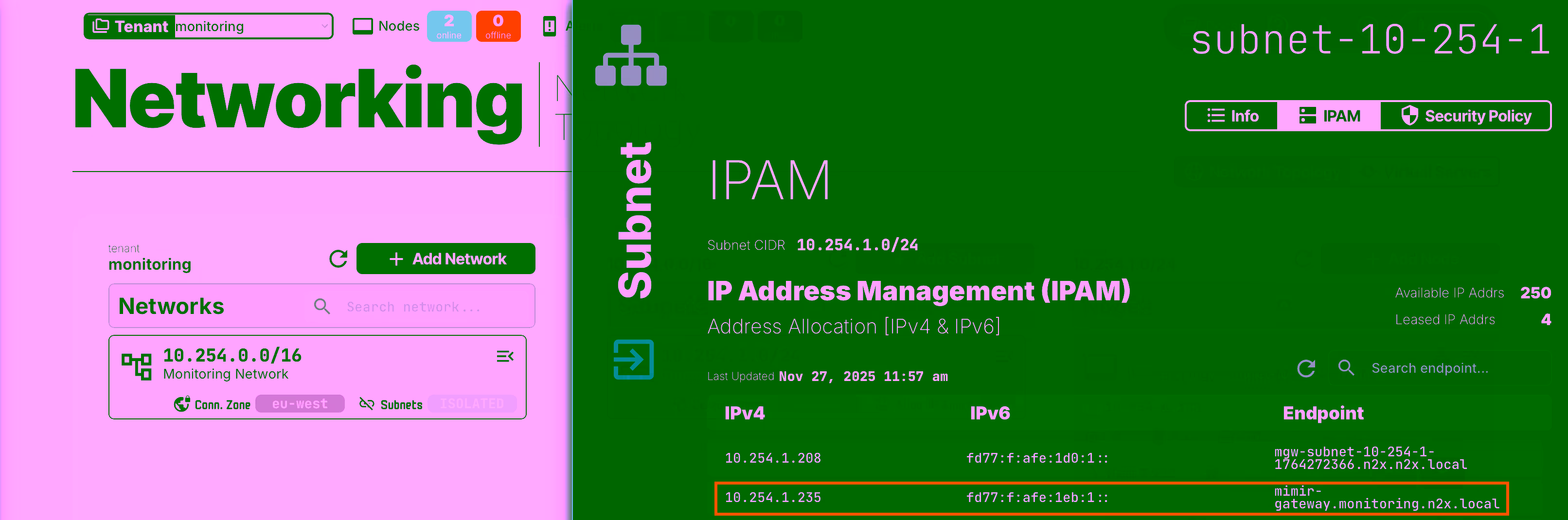 Check Grafana Mimir in WebUI