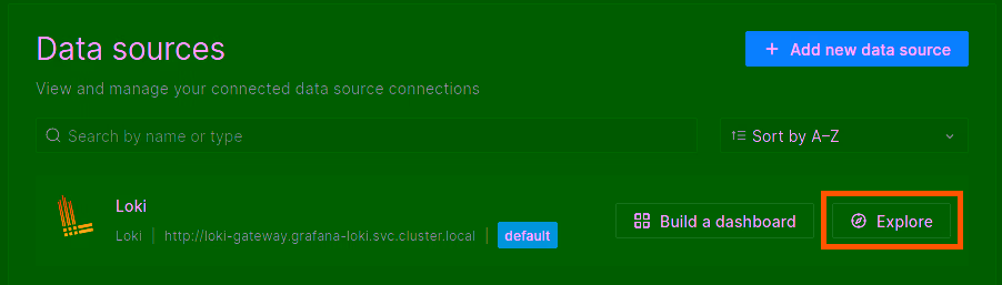 Explore Loki DataSource